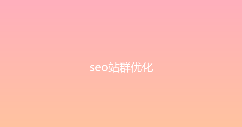 seo站群优化 封面图